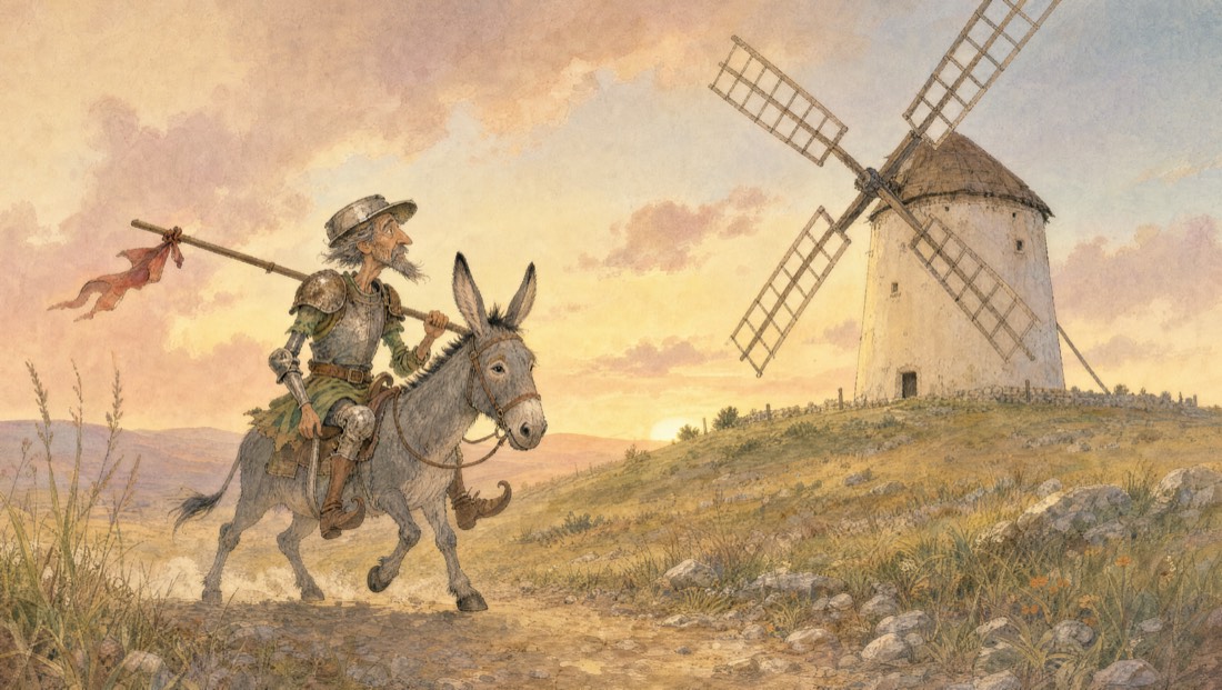 Don Quixote, pages 16–17
