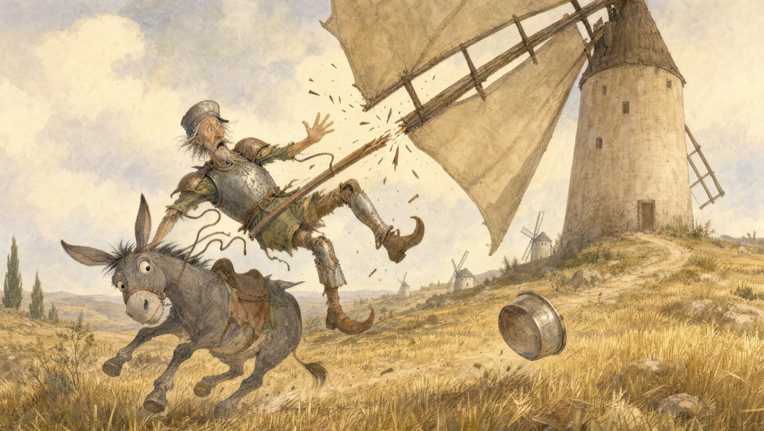 Don Quixote, pages 18–19