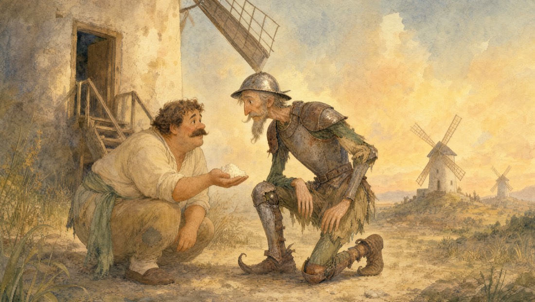 Don Quixote, pages 22–23
