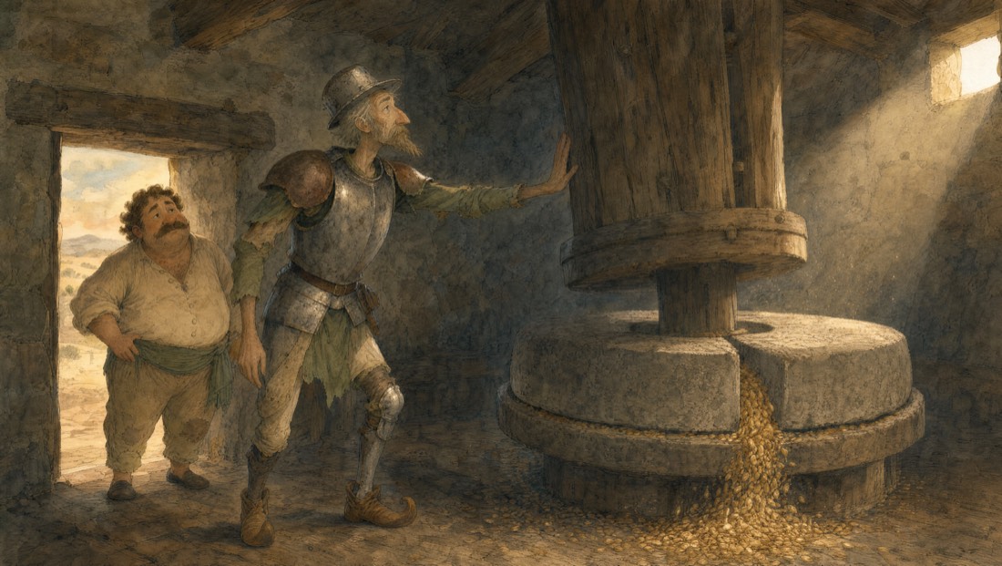 Don Quixote, pages 24–25