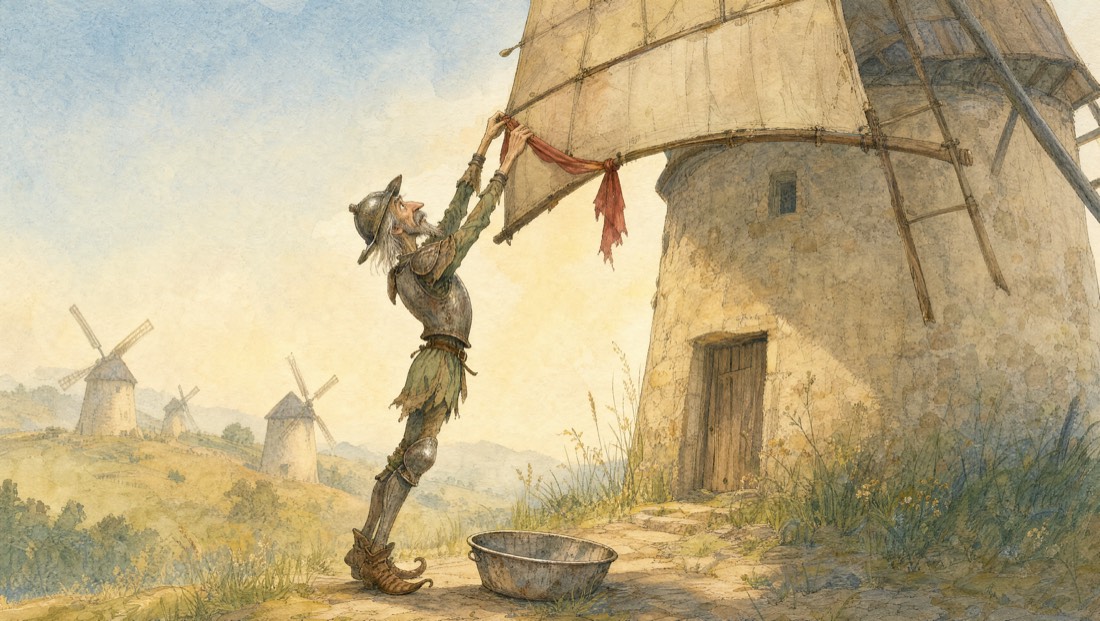 Don Quixote, pages 26–27