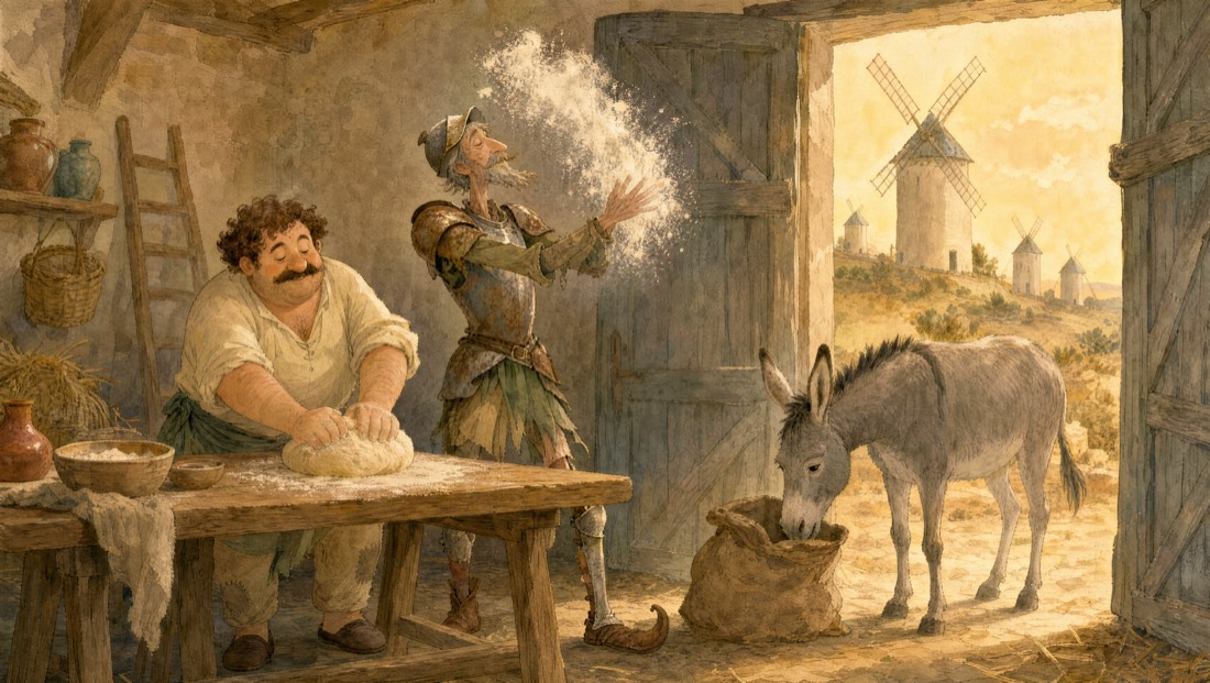 Don Quixote, pages 30–31